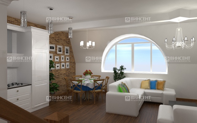 2-уровневая квартира с дизайн-проектом!