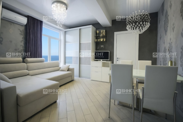 Квартира в Сочи с прямым видом на море в элитном районе