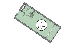 Апартамент в ГК "Поляна Пик"