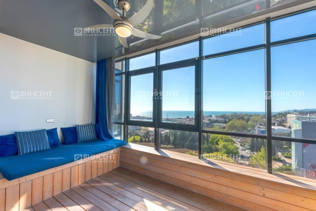 Просторная квартира в Сочи в элитном ЖК с видом на море